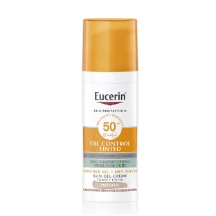 Eucerin Sonnenschutz Oil Control Getönte Gel-Creme SPF50+ Medium 50ml