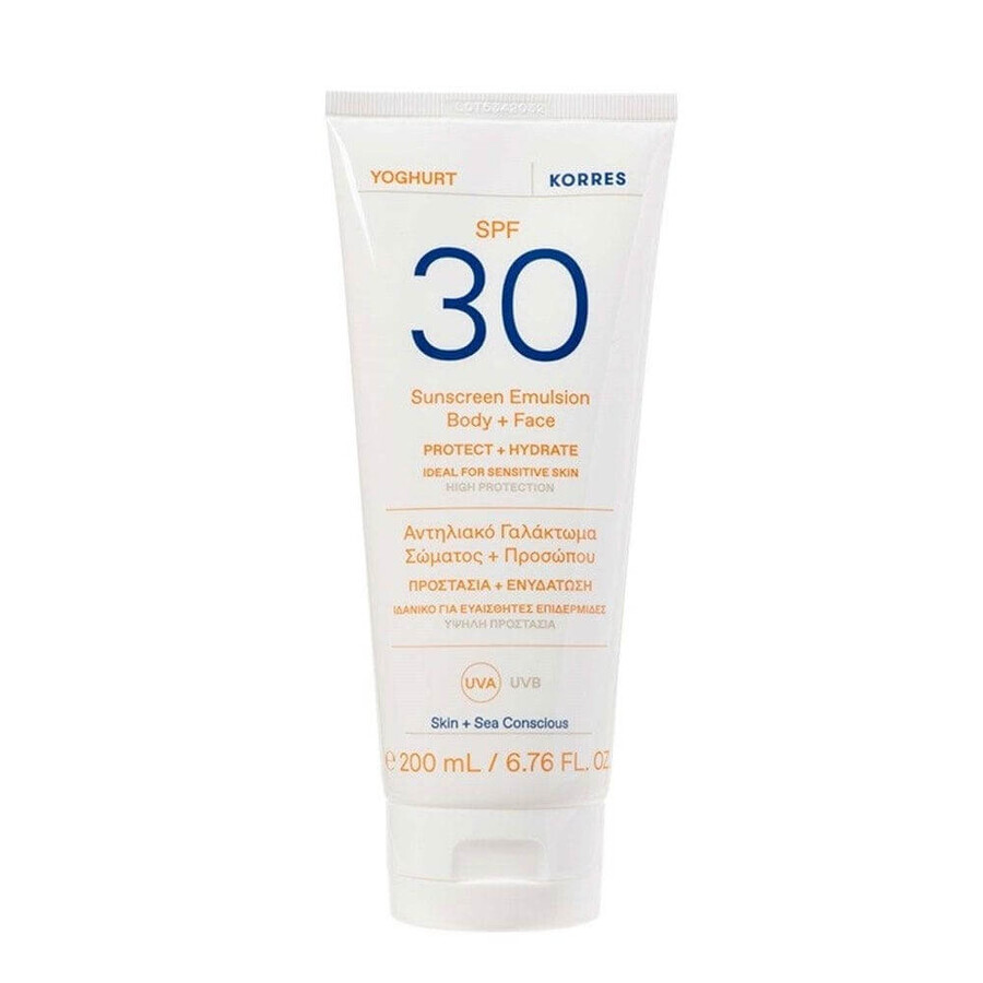 Korres Yogurt Crema Solare Viso e Corpo SPF30 200 ml