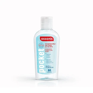 Assanis Pocket Gel antibacteriano sin aclarado 80ml