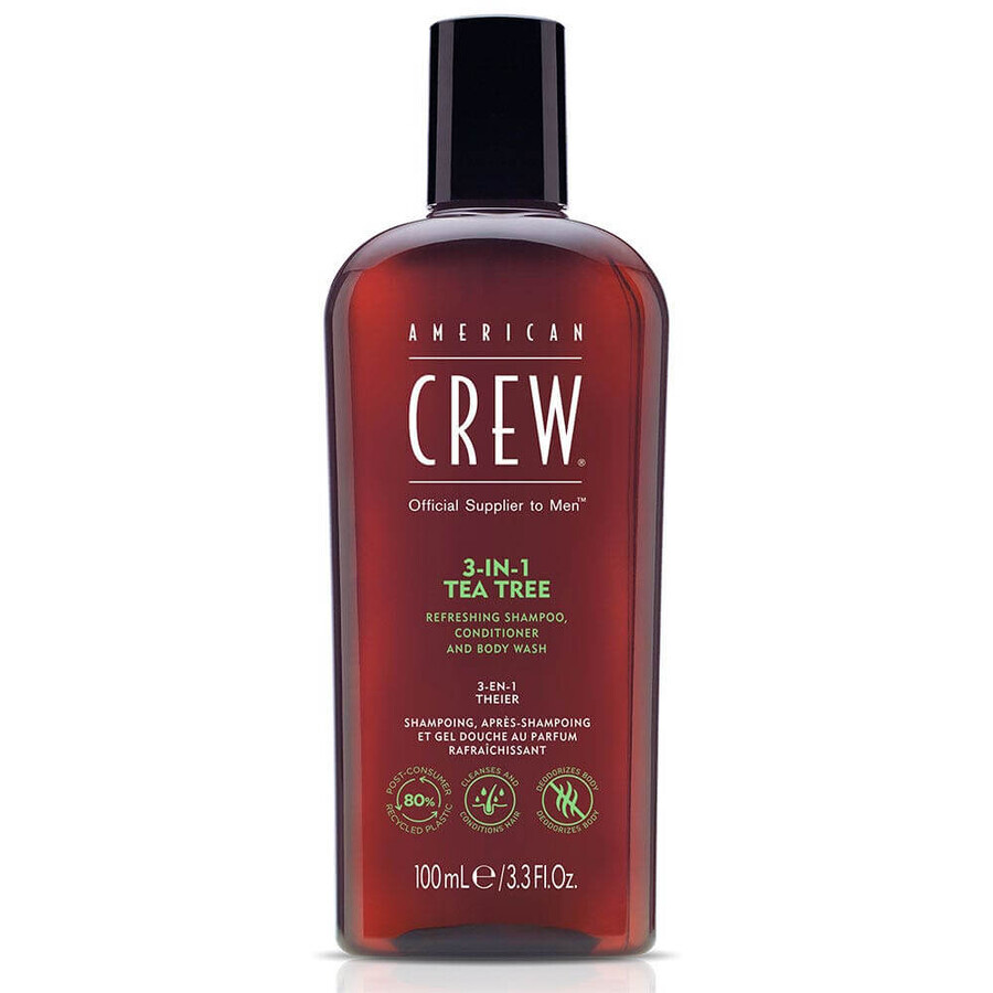 Comprar American Crew Champú 3 en 1 Árbol del Té 100ml American Crew Champú 3 en 1 Árbol del Té 100ml
