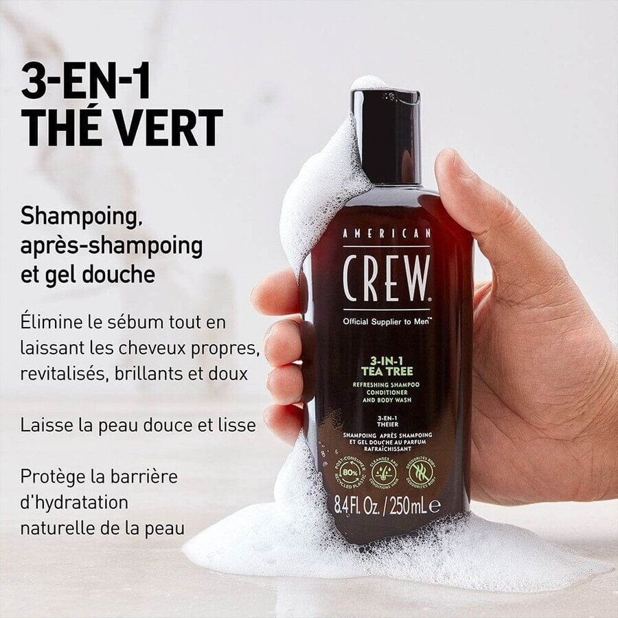 American Crew Champú 3 en 1 Árbol del Té 100ml American Crew Champú 3 en 1 Árbol del Té 100ml