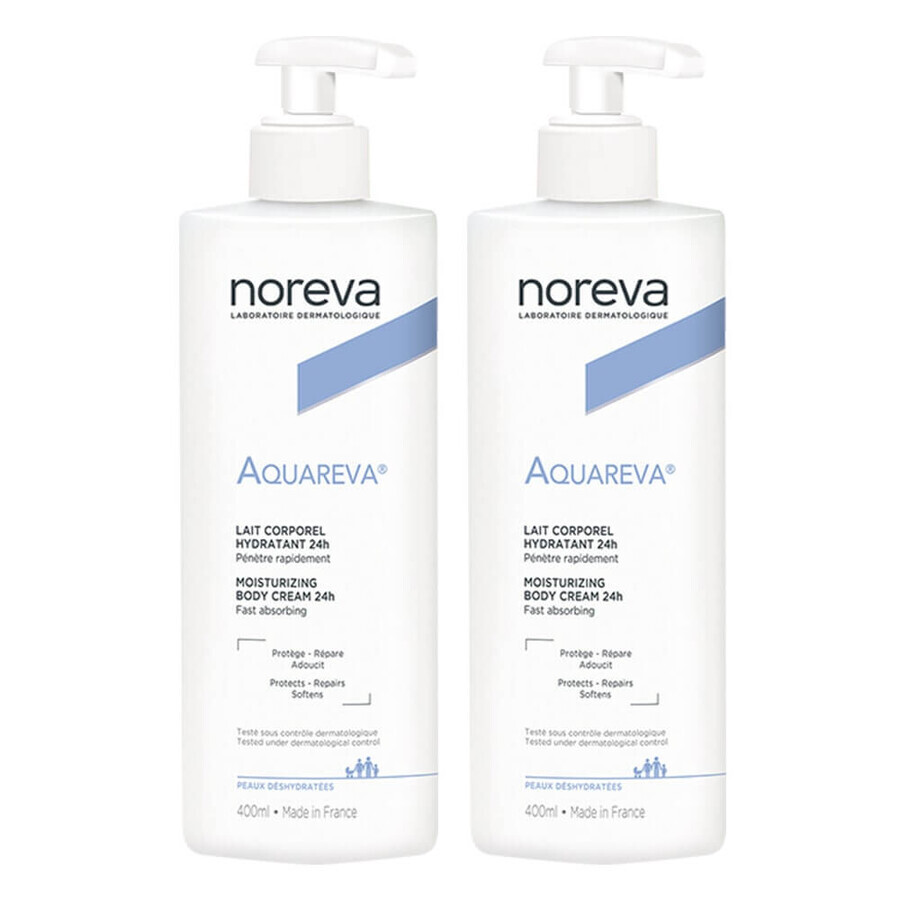 Boutique Noreva Aquareva Lait Corporel Hydratant Peaux Deshydratees 2x400 ml Noreva Aquareva Lait Corporel Hydratant Peaux Deshydratees 2x400 ml
