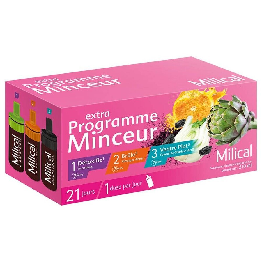 Milical Programa Extra Minceur x21 Fioles de 10ml