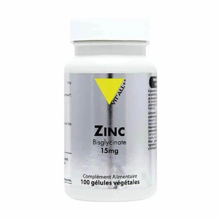 Vit'All+ Zinc bisglycinate 15 mg 100 vegetarian capsules