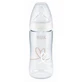 Nuk First Choice+ with temperature control Silicone baby bottle size M Heart 0 to 6 months 300 ml