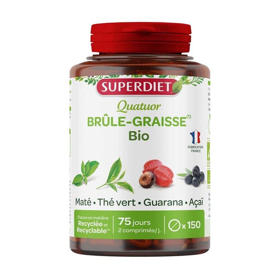 Acquista Superdiet Quatuor Brucia Grassi al guaranà 150 Compresse 150 Comprimes Superdiet Quatuor Brucia Grassi al guaranà 150 Compresse 150 Comprimes