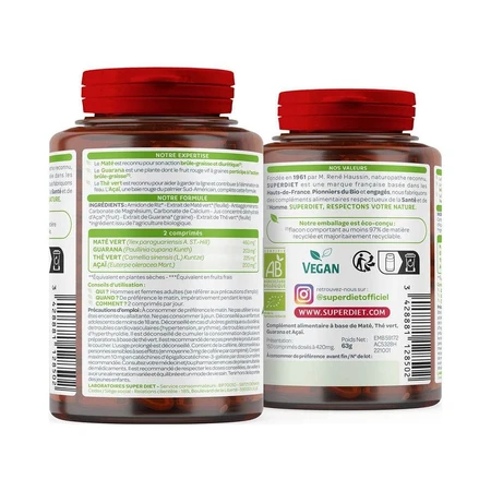 Superdiet Quatuor Fat Burner mit Guarana 150 Tabletten