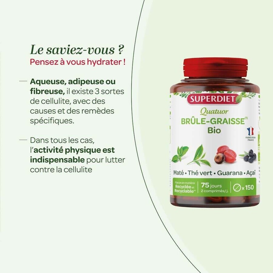 Superdiet Quatuor Brucia Grassi al guaranà 150 Compresse 150 Comprimes Superdiet Quatuor Brucia Grassi al guaranà 150 Compresse 150 Comprimes