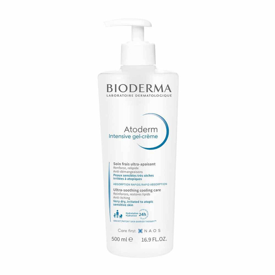 Cumpără Bioderma Atoderm Intensiv hrănitor și anti-picaturi, ultra-fresh Peaux sensibles 500ml Bioderma Atoderm Intensiv hrănitor și anti-picaturi, ultra-fresh Peaux sensibles 500ml