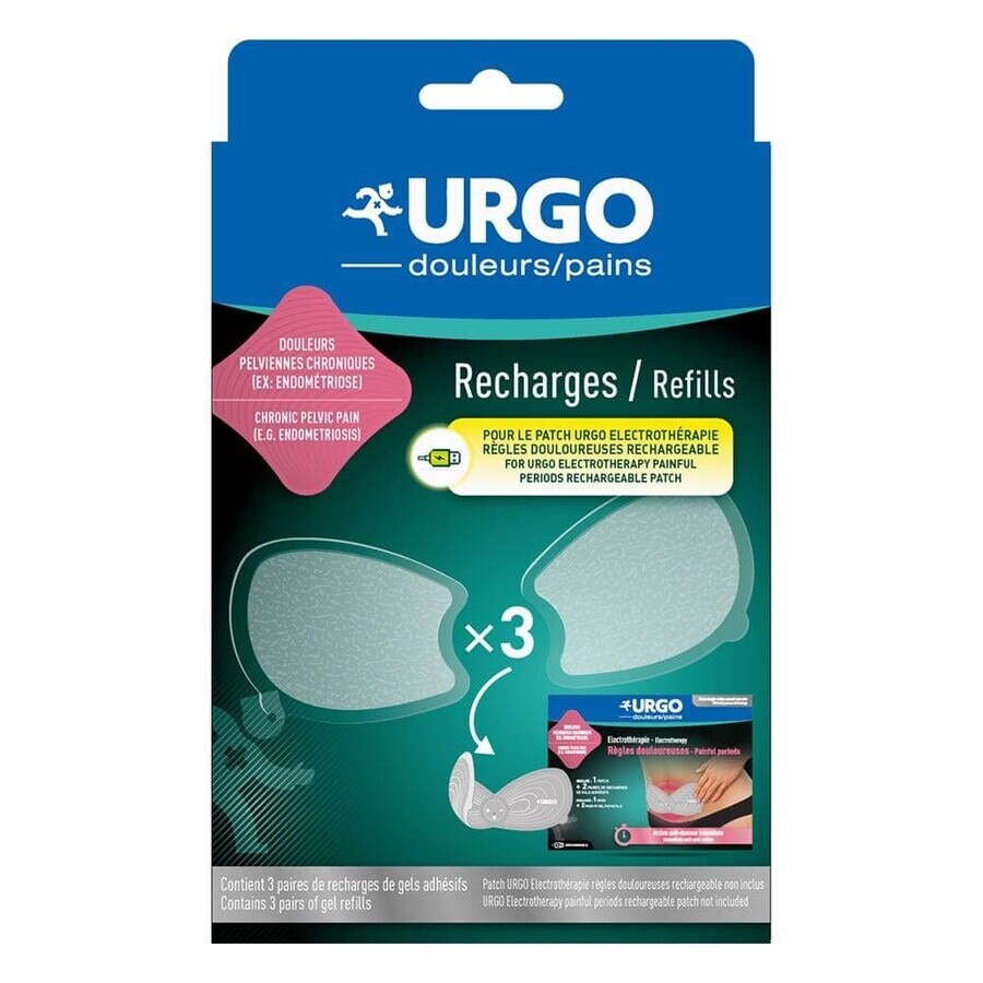 Boutique Urgo Recharges Patch Electrothérapie Règles Douloureuses x3 Urgo Recharges Patch Electrothérapie Règles Douloureuses x3