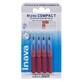 Inava Interdental brushes 1.5 mm red X4 mono compact