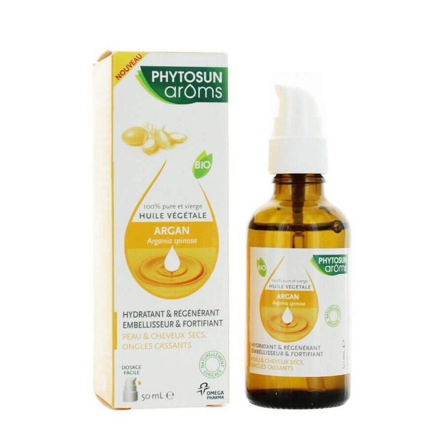 Phytosun Aroms Organic Argan Oil for Dry Skin and Hair 50ml