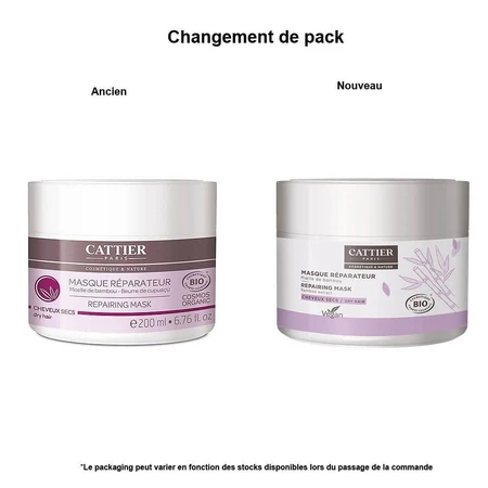 Cattier Organic Herstellend Masker voor Droog Haar 200 ml