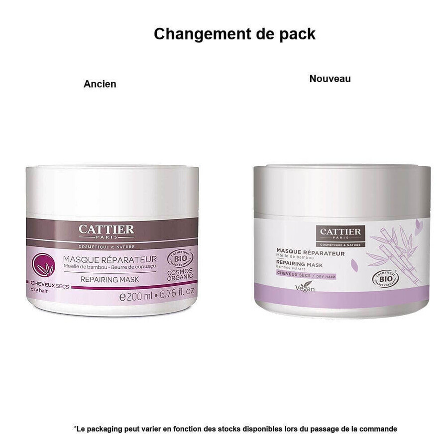 Cattier Bio-Reparaturmaske für trockenes Haar 200 ml