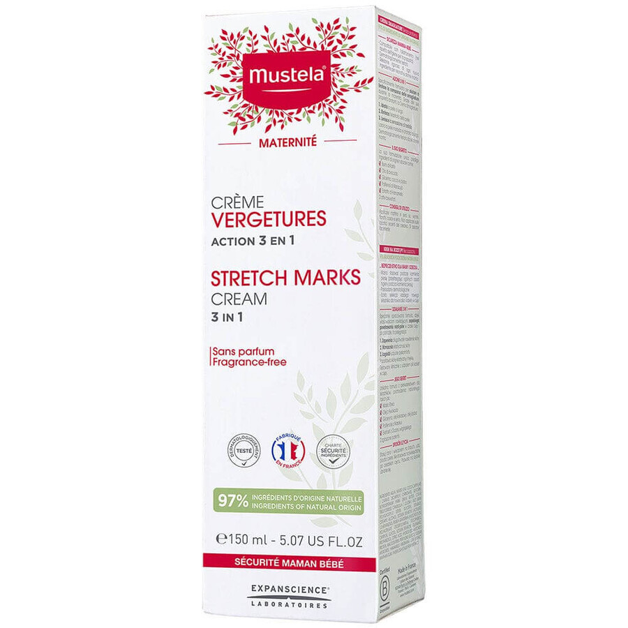 Mustela Stretch Mark Preventiecrème Parfumvrij 150ml Mustela Stretch Mark Preventiecrème Parfumvrij 150ml