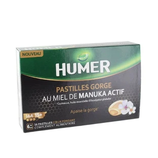 Humer Actieve Keelpillen met Manuka Honing 6+ jaar tabletten x16