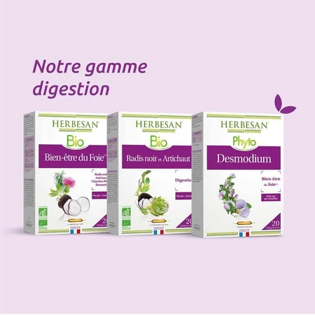 Herbesan Radis Noir Et Artichaut Bio Verdauung 20 Ampullen