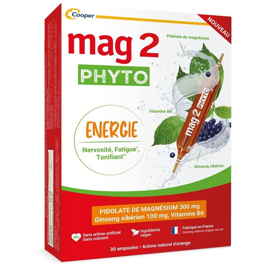 Mag 2 Phyto Energie Tonic für Nervosität und Müdigkeit 30 Ampullen