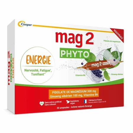 Mag 2 Phyto Energie tonic for nervousness and fatigue 30 vials