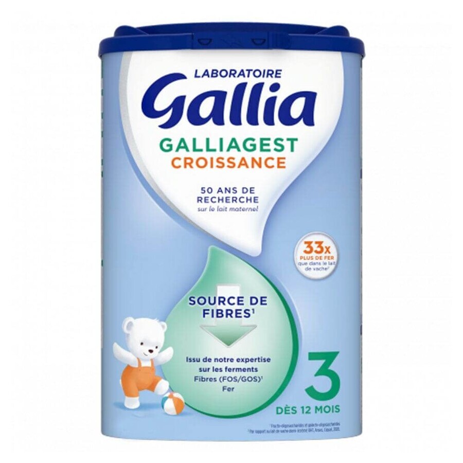 Galliagest Premium 3 Wachstums-Milchpulver 12 Monate-3 Jahre 800 g