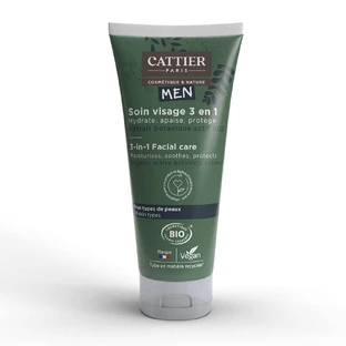 Cattier Tratamiento Facial Hombre Bio 3 en 1 Pour tous les skins types 50ml