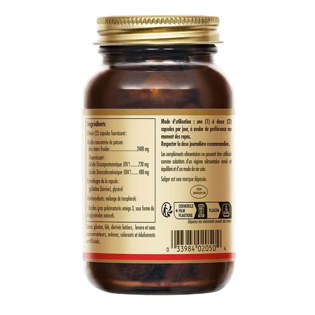 Solgar Oméga-3 3 Cardiovasculaire 30 capsules