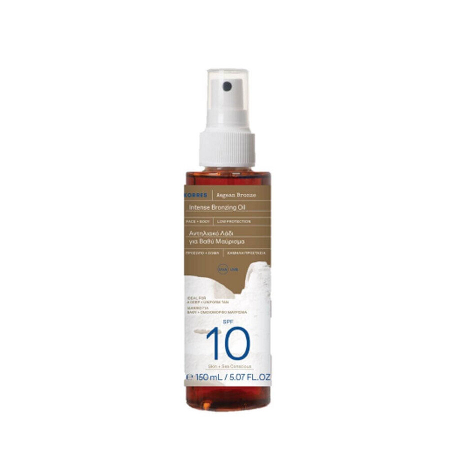 Cumpără Korres Aegean Bronze Sun Tanning Oil SPF10 150 ml Korres Aegean Bronze Sun Tanning Oil SPF10 150 ml