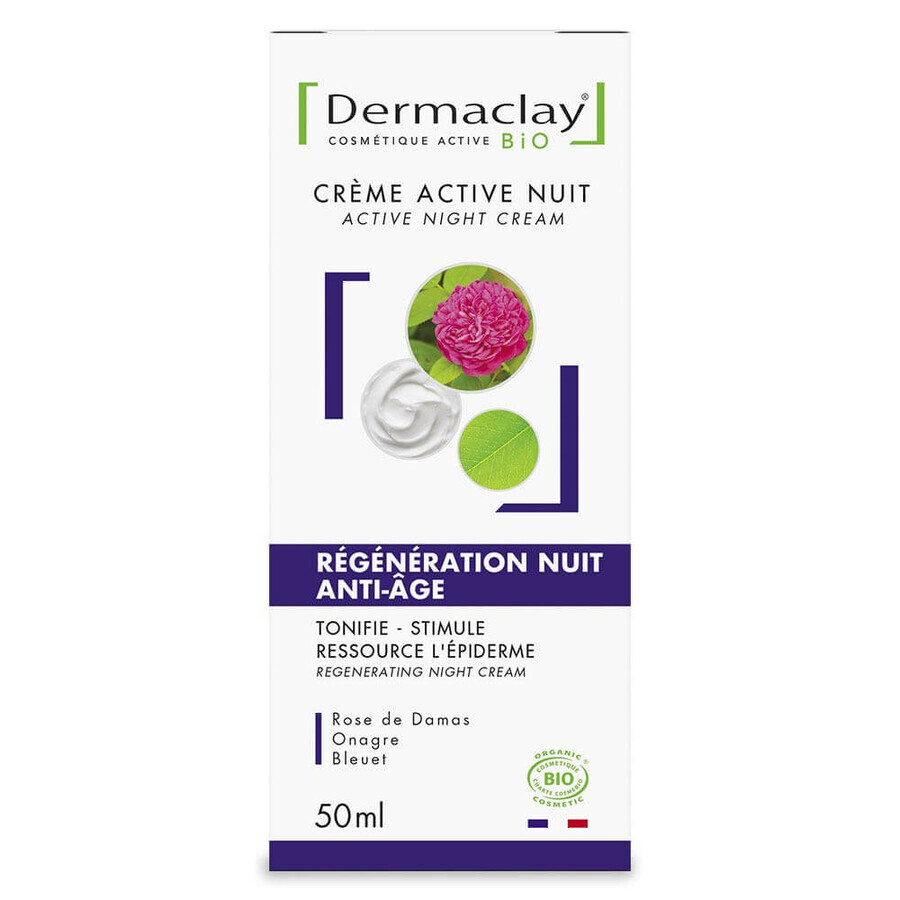 Dermaclay organic anti-aging regenerating night cream 50ml