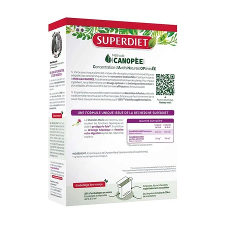 Superdiet Chardon Marie Bio Protection Du Foie 20 Ampoules