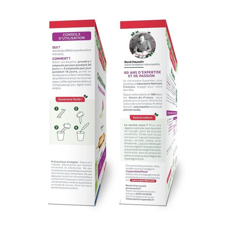 Superdiet Cardo Mariano Digestione Organica 20 Fiale Protection Du Foie 20 Ampoules