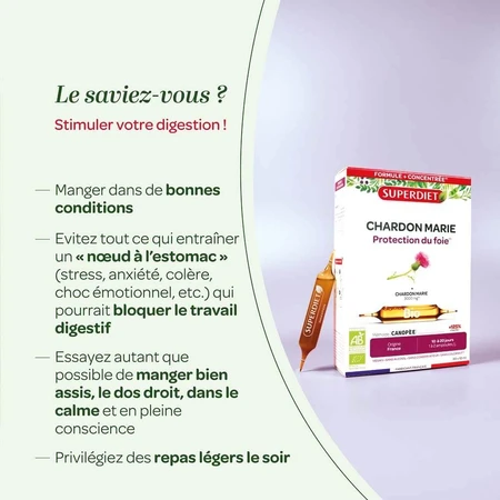 Superdiet Chardon Marie Bio Protection Du Foie 20 Ampoules