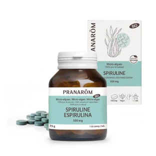 Pranarôm Microalgae SPIRULINE ORGANIC 150 Tablets