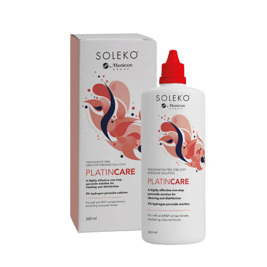 Menicon Platincare System oxidant for all types of lenses 360 ml