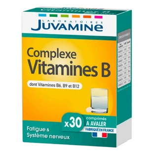 Juvamine Vitamine B-complexen Vermoeidheid en Zenuwstelsel 30 capsules
