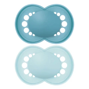 Mam Original Tendance Symmetrische Silikon Schnuller Solide Farben 18 Monate + 2pcs