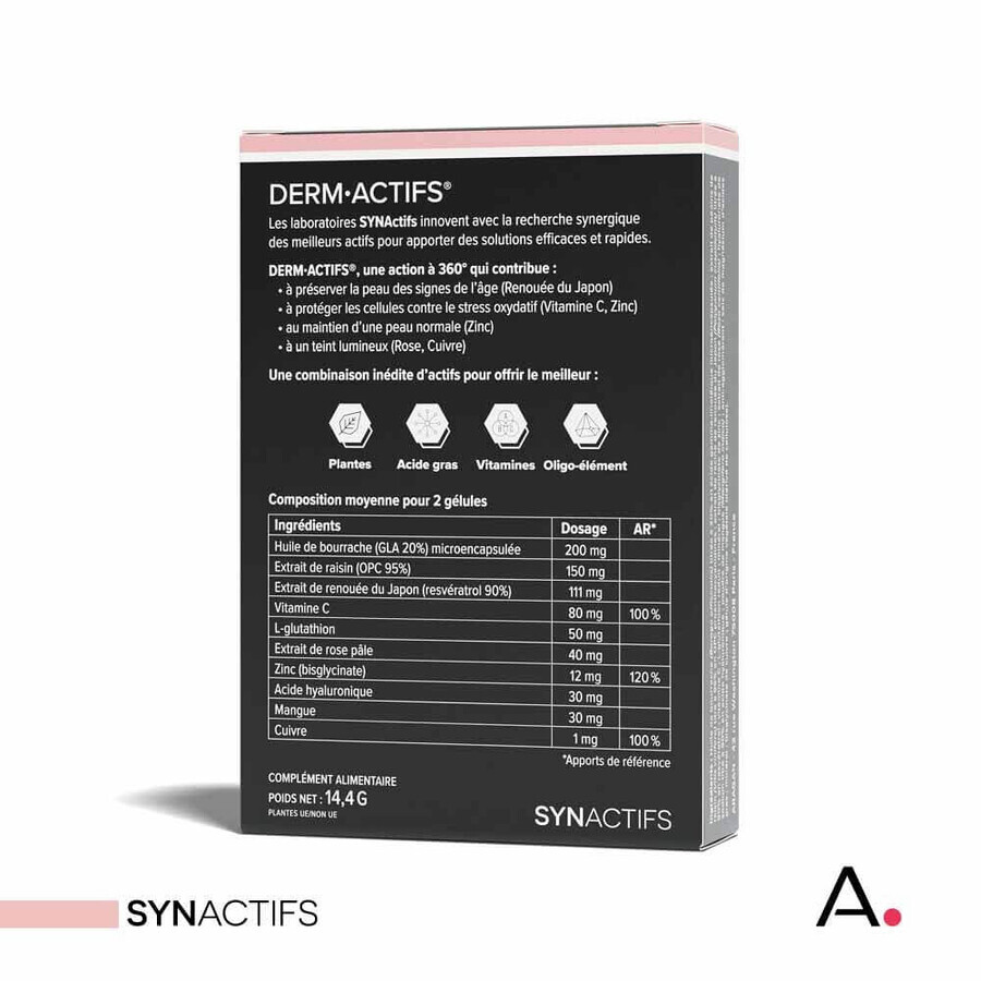 Aragan Synactifs DermActifs Piel 30 cápsulas