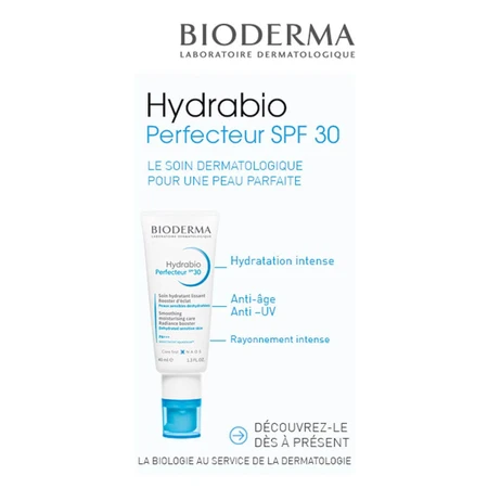 Bioderma Hydrabio Perfecteur Spf30 Cuidado Hidratante Pieles Secas 40ml