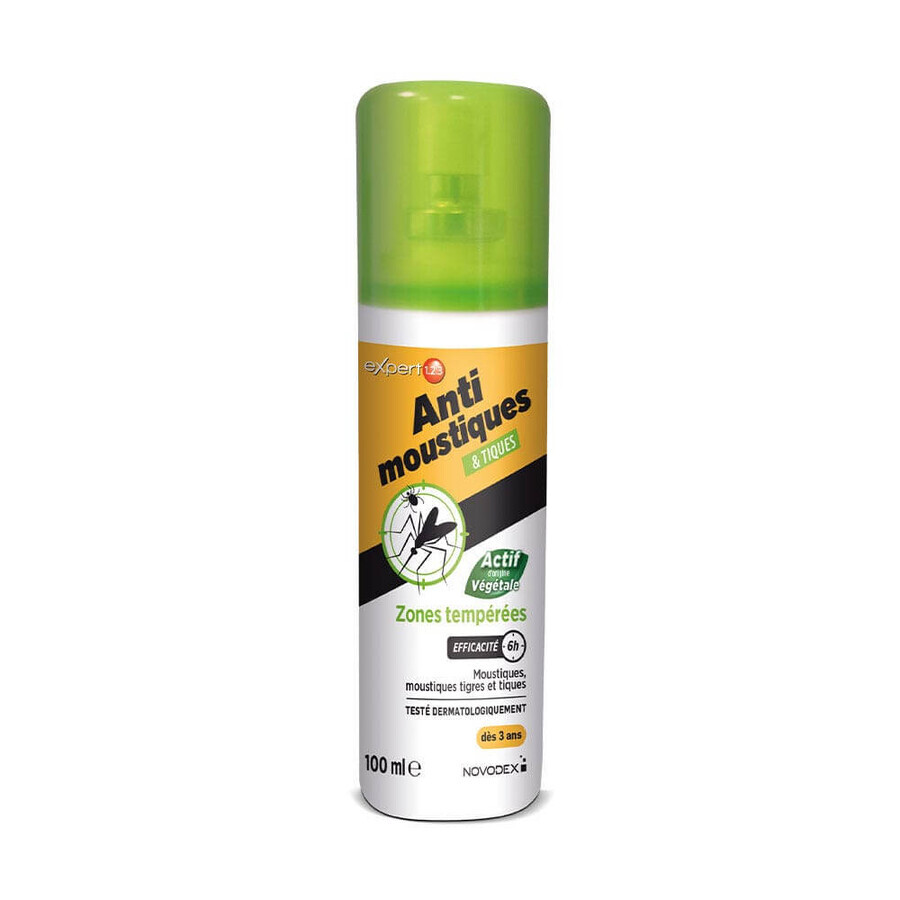 Novodex Expert 123 Repelente de Mosquitos y Garrapatas - Zonas Templadas 100ml