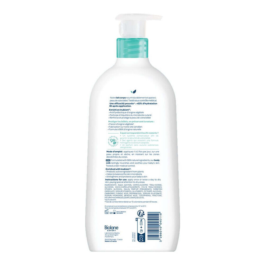 Biolane Expert Lait Corps Hydrate et protège 300ml