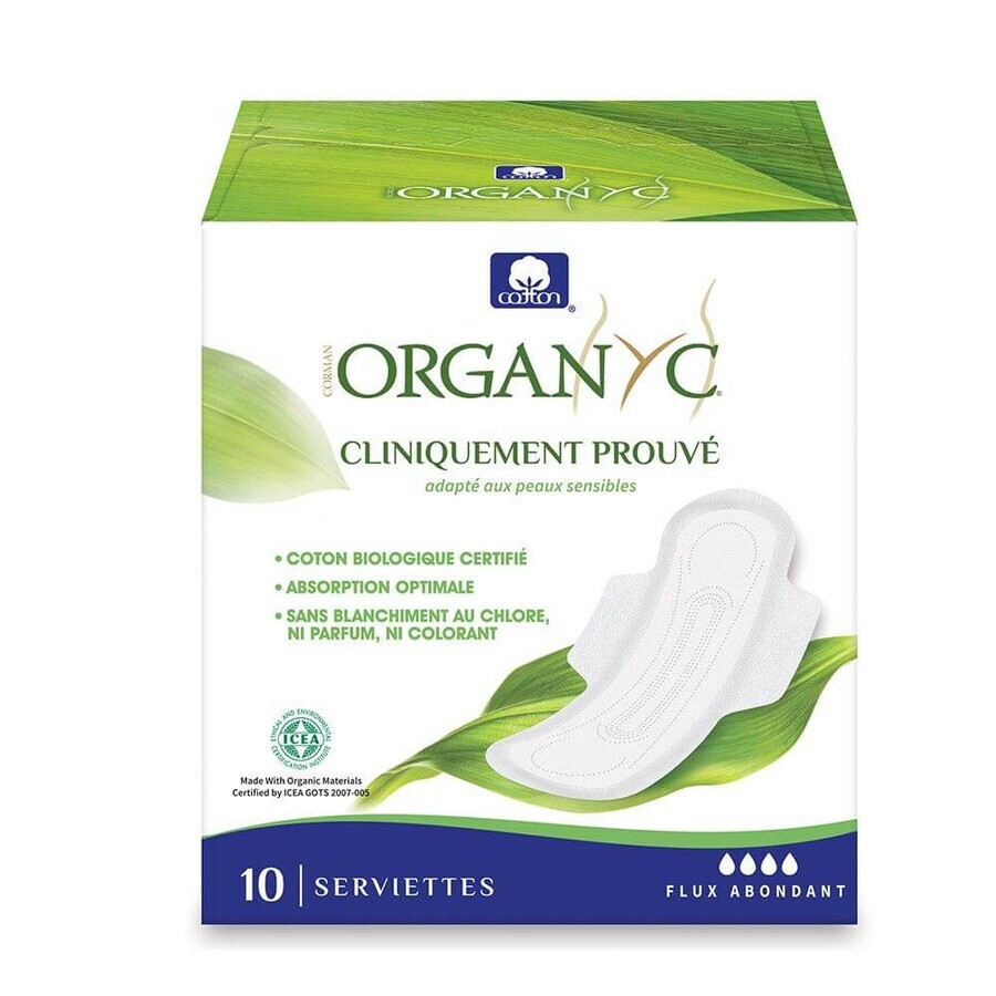 Organyc Asciugamani in Super 100% cotone biologico x10
