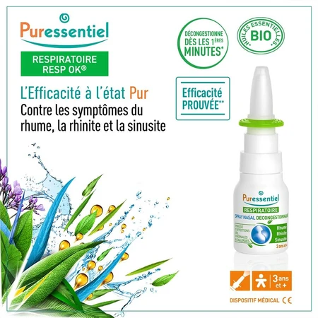 Puressentiel Respiración Hipertónica Spray Nasal 15ml