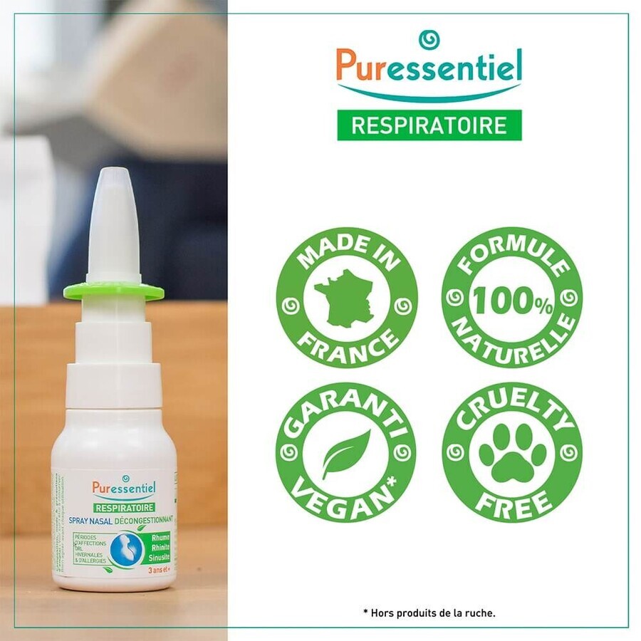 Puressentiel Breathing Hypertonic Nasal Spray 15ml