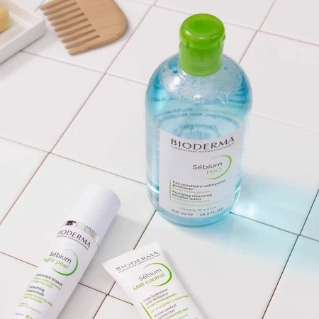 Bioderma Sebium Micellar Water H2O Kombination oder fettige Haut 2x500ml