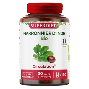 Superdiet Organic Horse Chestnut 120 capsules
