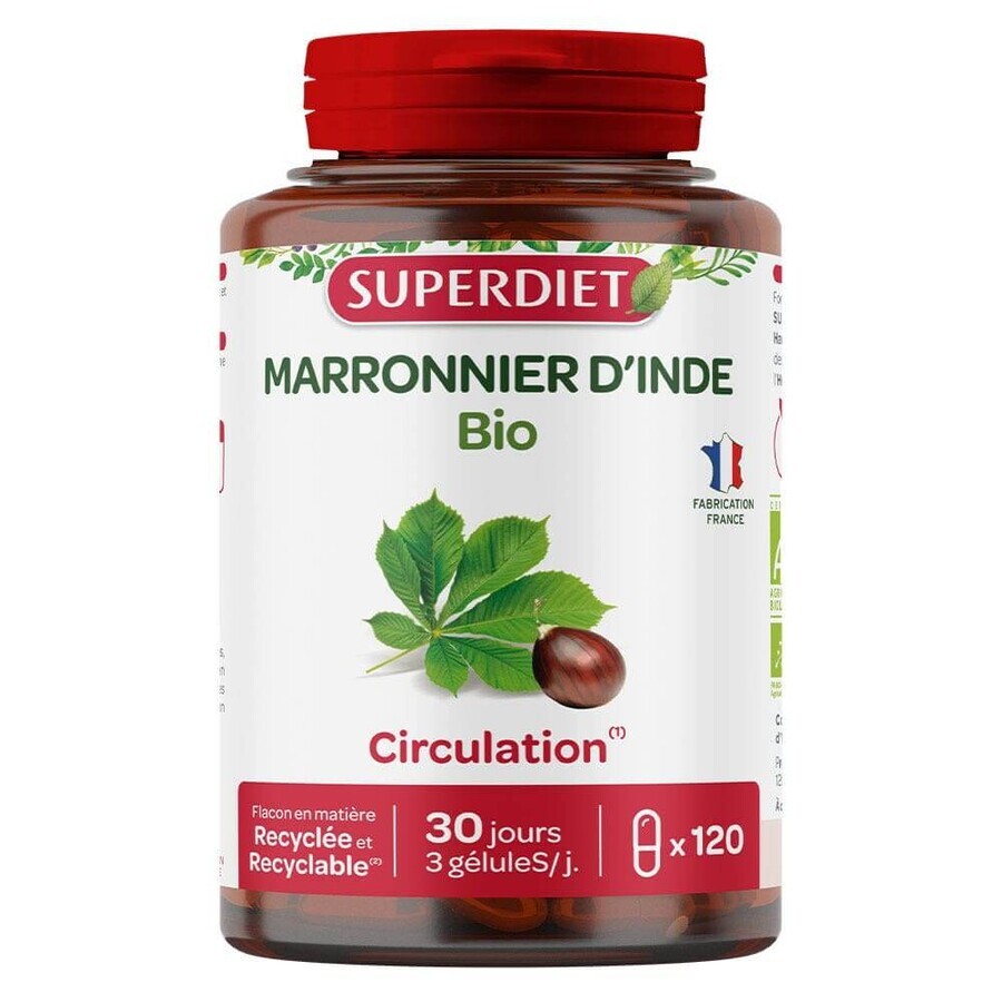 Superdiet Organische Paardenkastanje 120 capsules