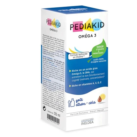 Pediakid Omega 3 siroop met citroen- en colasmaak 125 ml