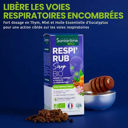 Santarome Organic Respi'rub Nose and Throat Syrup 125 ml
