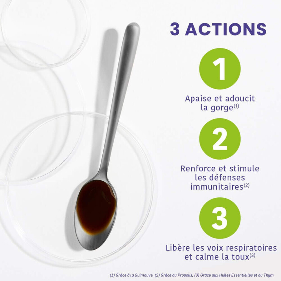 Santarome Biologische Respi'rub Siroop voor Neus en Keel 125 ml