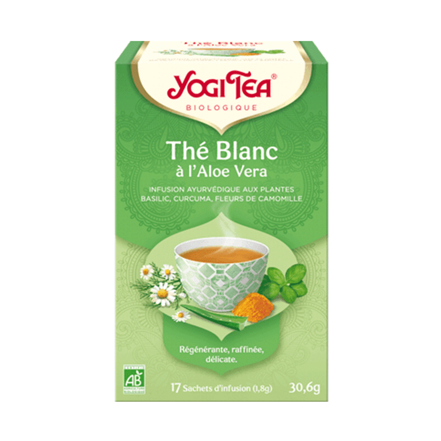Comprar Yogi Tea Blanc Té con aloe vera ecológico 17 bolsitas Yogi Tea Blanc Té con aloe vera ecológico 17 bolsitas