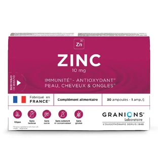 Granions Zinc 10 mg Piel, Cabello, Inmunidad 30 ampollas
